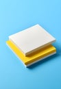 Blank note pads, merging functionality with contemporary aesthetics. Royalty Free Stock Photo