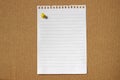 Blank Note Paper Royalty Free Stock Photo