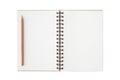 Blank notebook with blank place for text and notes. Royalty Free Stock Photo
