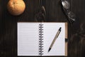 Blank Notebook on a Desk Royalty Free Stock Photo