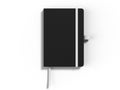 Blank Notebook with Elastic Band Closure for branding and mock up, 3d render illustration. Royalty Free Stock Photo