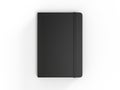 Blank Notebook with Elastic Band Closure for branding and mock up, 3d render illustration. Royalty Free Stock Photo