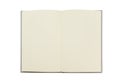 Blank notebook mock up isolated on white background. Clipping pa Royalty Free Stock Photo