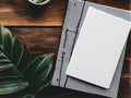 Blank Notebook Mockup Scene Flatlay