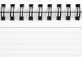 Blank notebook page Royalty Free Stock Photo