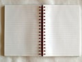 Blank notebook page