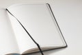 Blank notebook pages on white background Royalty Free Stock Photo
