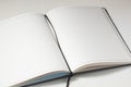 Blank notebook pages on white background Royalty Free Stock Photo