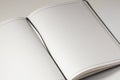 Blank notebook pages on white background Royalty Free Stock Photo