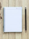 Blank notebook