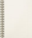 Blank notebook sheet