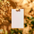 Blank Notecard Autumnal Nature Background Royalty Free Stock Photo