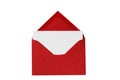 Blank Notecard in Red Envelope
