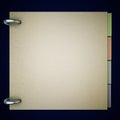Blank notepad on black background Royalty Free Stock Photo