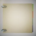 Blank notepad on grey background Royalty Free Stock Photo