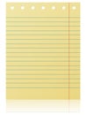 Blank notepad page