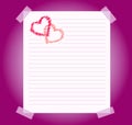 Blank notepad sheet of paper background