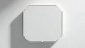 Blank Octagonal Pizza Box Mockup with Shadow Royalty Free Stock Photo