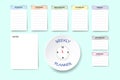 Blank office weekly planner Royalty Free Stock Photo