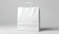 blank olated high mock white customizable shopping bag render template canvas conference style white promotion seminar bricolage