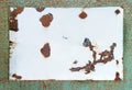 Blank old enamel sign Royalty Free Stock Photo