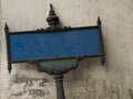 Blank old street sign Royalty Free Stock Photo