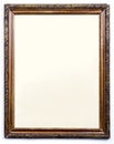 Blank old wooden picture frame Royalty Free Stock Photo