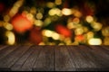 Blank Old Wooden Planks Christmas Background.