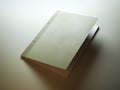 Blank olive notebook