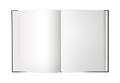 Blank Open Book isolated - XL Royalty Free Stock Photo