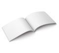 Blank open magazine template. Wide format Royalty Free Stock Photo