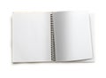 Blank open notebook Royalty Free Stock Photo