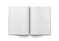 Blank open notebook Royalty Free Stock Photo