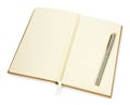 Blank open Notepad for making notes or sketches. Royalty Free Stock Photo