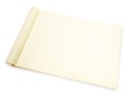 Blank open Notepad for making notes or sketches. Royalty Free Stock Photo