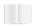 Blank opened book, magazine and notebook template with soft shadows. Front view. - stock vector Royalty Free Stock Photo