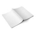 Blank opened magazine back cover template. Royalty Free Stock Photo