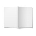 Blank opened magazine cover template. Royalty Free Stock Photo