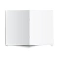 Blank opened magazine template with soft shadows. Royalty Free Stock Photo