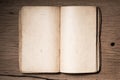 Blank opening old book Royalty Free Stock Photo