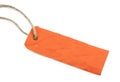 Blank orange tag