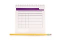 Blank Organizer Royalty Free Stock Photo