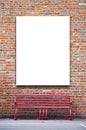 Blank outdoor advertising billboard