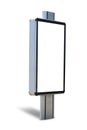 Blank outdoor advertising board