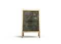 Blank outdoor chalkboard stand mockup, , front view