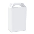 Blank package box with handle