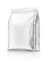 blank packaging aluminium foil pouch isolated on white background Royalty Free Stock Photo