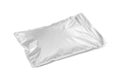 Blank packaging aluminium foil pouch isolated on white Royalty Free Stock Photo