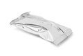 Blank packaging aluminium foil snack pouch isolated on white Royalty Free Stock Photo