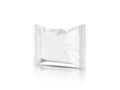 Blank packaging candy palstic sachet isolated on white